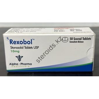 Rexobol (Станозолол, Винстрол) Alpha Pharma 50 таблеток (1таб 10 мг) - Караганда